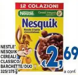 DEM Nestle nesquik cereali classico barchette/duo offerta
