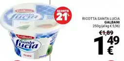 Supermercati Gulliver Ricotta santa lucia GALBANI offerta