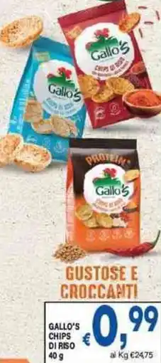 DEM Gallo's chips di riso offerta