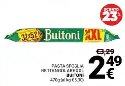 Supermercati Gulliver Pasta sfoglia rettangolare XXL BUITONI offerta
