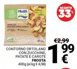 Supermercati Gulliver Contorno ortolano con zucchine, patate e carote FROSTA offerta