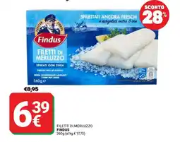 Supermercati Gulliver Filetti di merluzzo FINDUS offerta