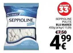 Supermercati Gulliver Seppioline pulite BLU MARES offerta