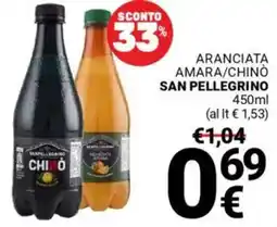 Supermercati Gulliver Aranciata amara/chino SAN PELLEGRINO offerta