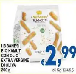 DEM I bibanesi bio kamut con olio extra vergine di oliva offerta