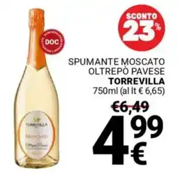 Supermercati Gulliver Spumante moscato oltrepò pavese TORREVILLA offerta