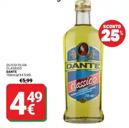 Supermercati Gulliver Olio di oliva classico DANTE offerta
