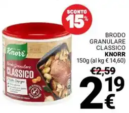 Supermercati Gulliver Brodo granulare classico KNORR offerta
