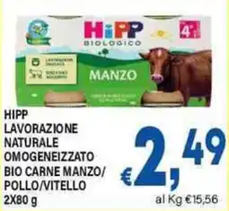 DEM Hipp lavorazione naturale omogeneizzato bio carne manzo/ pollo/vitello offerta