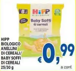 DEM Hipp biologico anellini di cereali/ baby soffi di cereali offerta