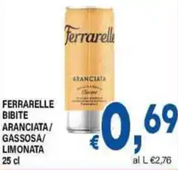 DEM Ferrarelle bibite aranciata/ gassosa/ limonata offerta