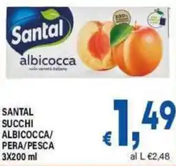 DEM Santal succhi albicocca/ pera/pesca offerta