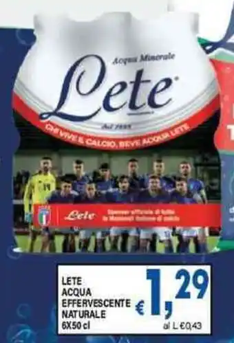 DEM Lete acqua effervescente naturale offerta