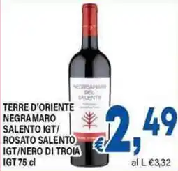 DEM Terre d'oriente negramaro salento igt/ rosato salento igt/nero di troia igt offerta