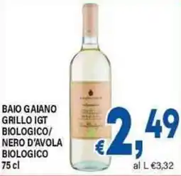 DEM Baio gaiano grillo igt biologico/ nero d'avola biologico offerta
