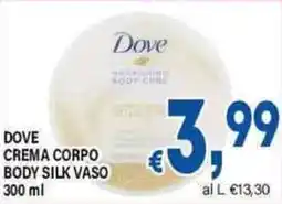 DEM Dove crema corpo body silk vaso offerta