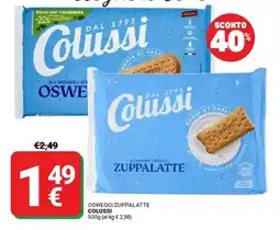 Supermercati Gulliver Oswego/zuppalatte COLUSSI offerta
