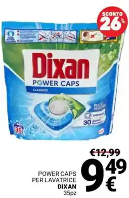 Supermercati Gulliver Power caps per lavatrice DIXAN 35pz offerta