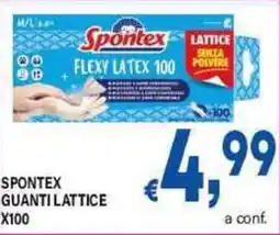 DEM Spontex guanti lattice x100 offerta