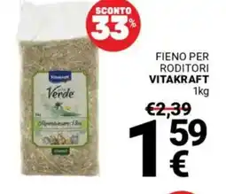 Supermercati Gulliver Fieno per roditori VITAKRAFT offerta