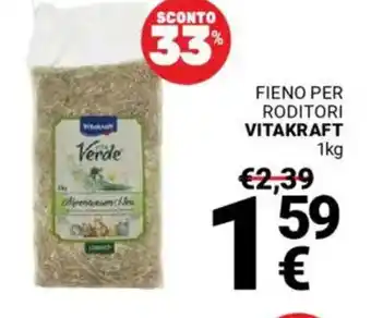 Supermercati Gulliver Fieno per roditori VITAKRAFT offerta