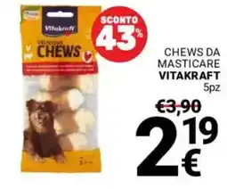 Supermercati Gulliver Chews da masticare VITAKRAFT 5pz offerta