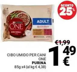 Supermercati Gulliver Cibo umido per cani one PURINA offerta