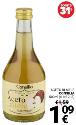 Supermercati Gulliver Aceto di mele CONSILIA offerta