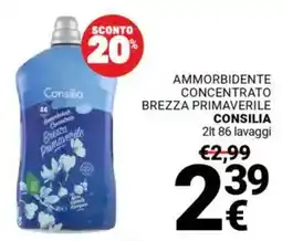 Supermercati Gulliver Ammorbidente concentrato CONSILIA brezza primaverile offerta
