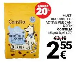 Supermercati Gulliver Multi crocchette active per cani derik CONSILIA offerta