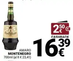Supermercati Gulliver Amaro MONTENEGRO offerta