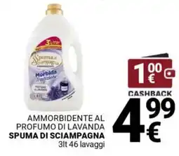 Supermercati Gulliver Ammorbidente al profumo di lavanda SPUMA DI SCIAMPAGNA offerta