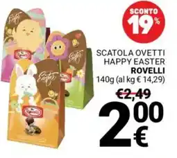 Supermercati Gulliver Scatola ovetti happy easter ROVELLI offerta