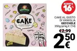 Supermercati Gulliver Cake al gusto di vaniglia GECCHELE offerta