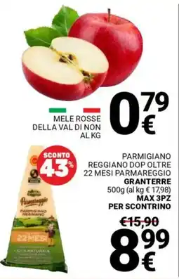 Supermercati Gulliver Parmigiano reggiano dop oltre 22 mesi parmareggio GRANTERRE offerta