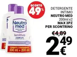 Supermercati Gulliver Detergente intimo NEUTRO MED offerta