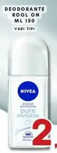 Ferdico Nivea deodorante rool on offerta