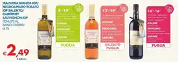 MD Discount Malvasia bianca igp/ negroamaro rosato igp salento/ cabernet sauvignon igp TENUTE AL BANO CARRISI offerta