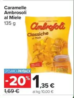 Carrefour Caramelle Ambrosoli al Miele offerta