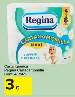 Carrefour Carta Igienica Regina Cartacamomilla offerta