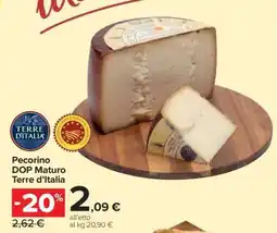 Carrefour Pecorino DOP Maturo Terre d’Italia offerta