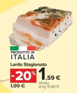 Carrefour Lardo Stagionato offerta