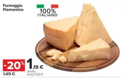 Carrefour Formaggio Piemontino offerta