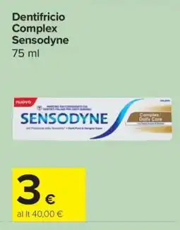 Carrefour Dentifricio Complex Sensodyne offerta