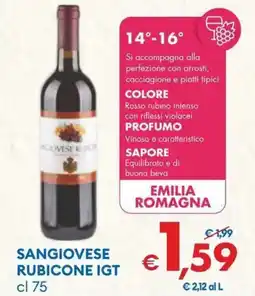 MD Discount Sangiovese rubicone igt offerta