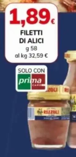 Basko Rizzoli filetti di alici offerta