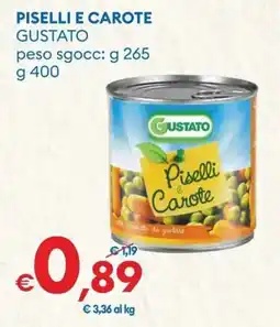 MD Discount Piselli e carote GUSTATO offerta