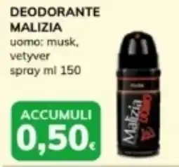 Basko Deodorante malizia uomo, musk, vetyver spray offerta