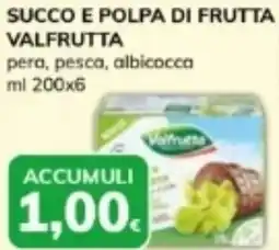 Basko Succo e polpa di frutta valfrutta pera, pesca, albicocca offerta
