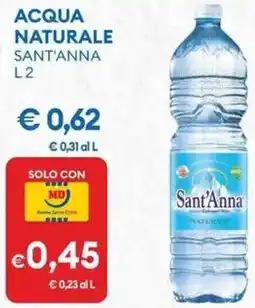 MD Discount Acqua naturale SANT'ANNA offerta